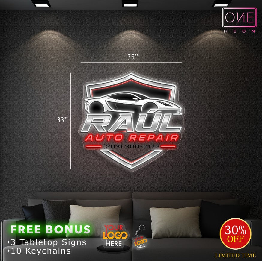 RAUL AUTO REPAIR | LED Neon Sign