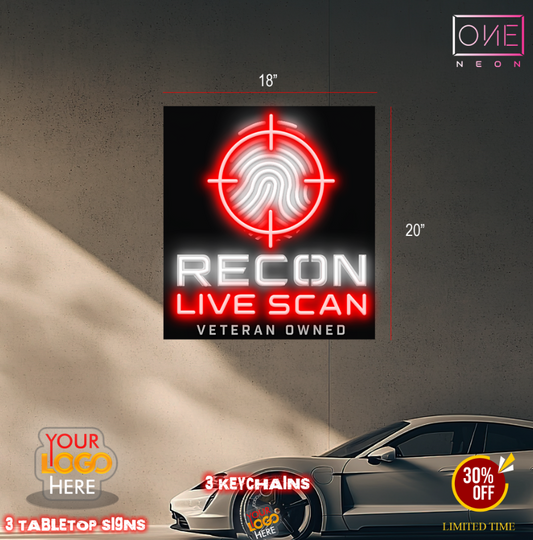 RECON LIVE SCAN | LED Neon Sign