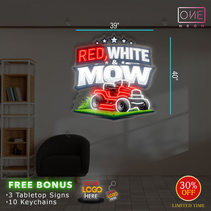 RED, WHITE & MOW| LED Neon Sign