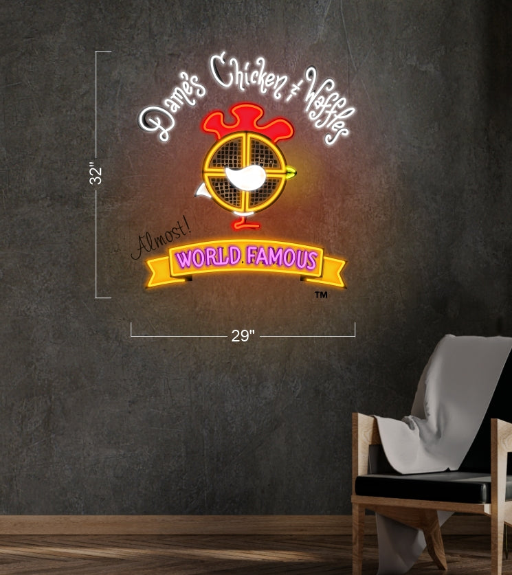 Dame's Chicken | Led Neon Sign