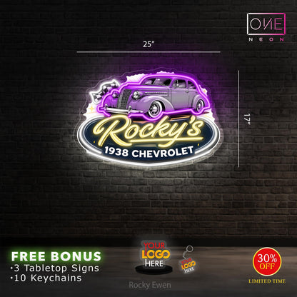Rocky's 1938 Chevrolet | Led Neon Sign