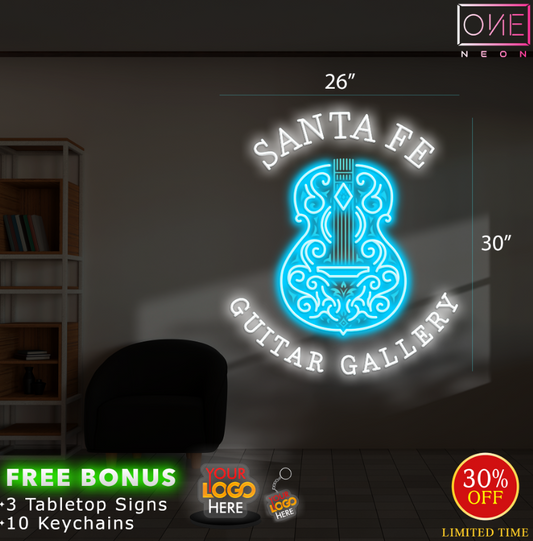 SANTA FE GUITAR GALLERY | LED Neon Sign
