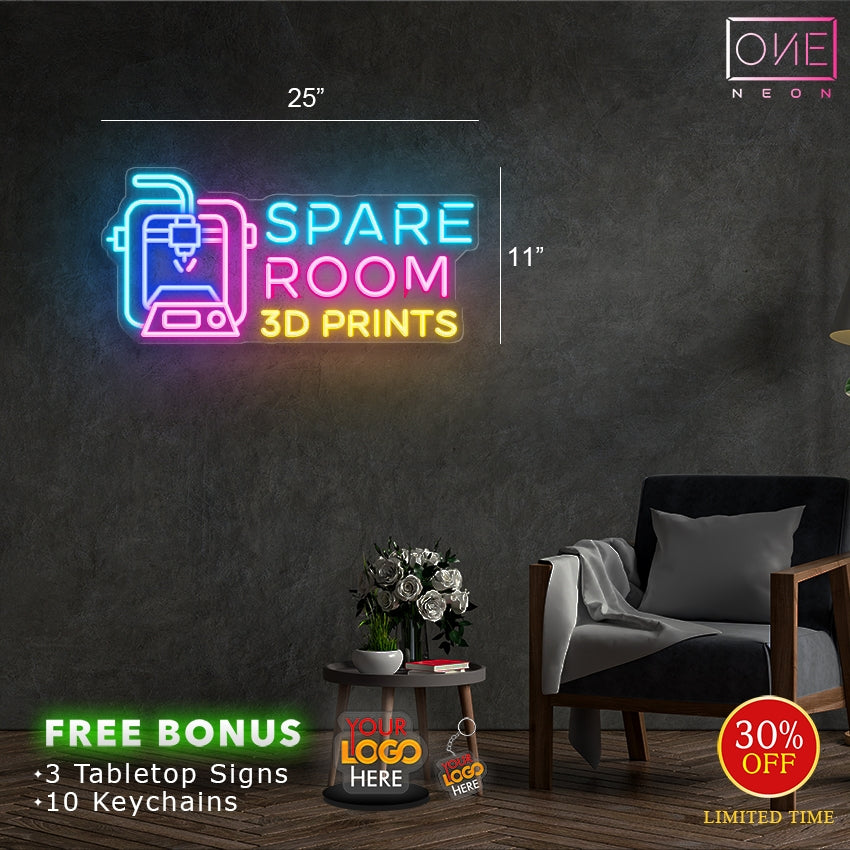 SPACE ROOM 3D PRINTS | LED Neon Sign