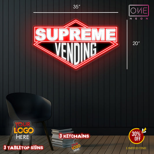 SUPREME VENDING | LED Neon Sign