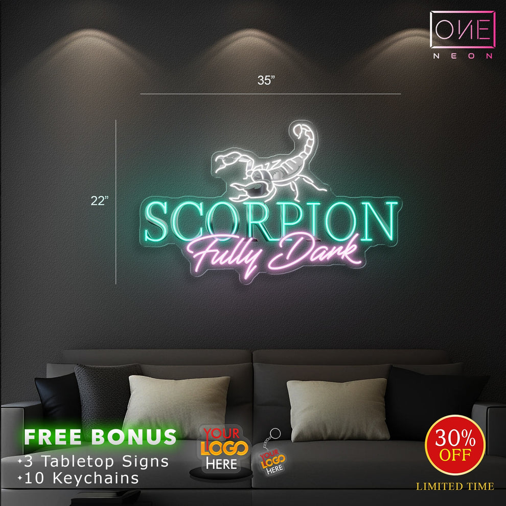 Scorpion Fully Dark | Led Neon Sign