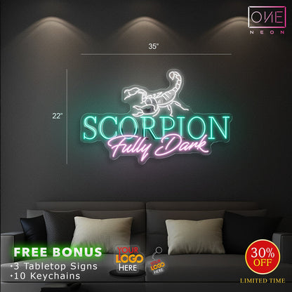 Scorpion Fully Dark | Led Neon Sign