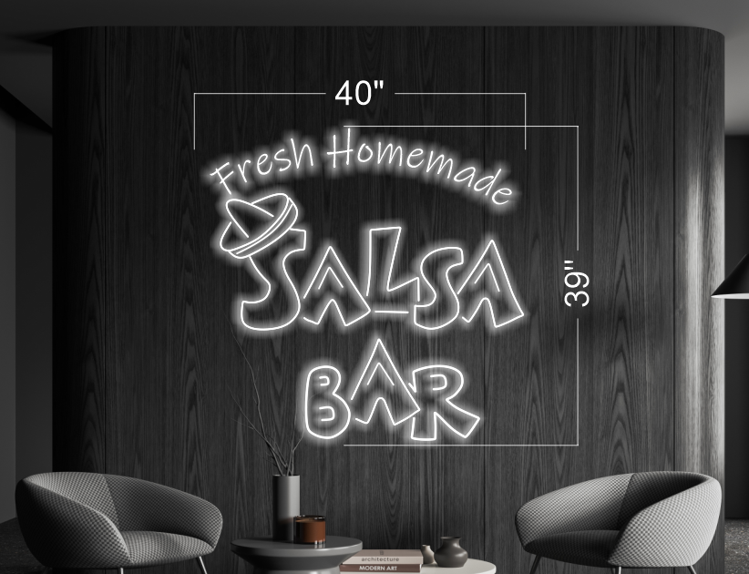 Fresh Homemade Salsa Bar| LED Neon Sign