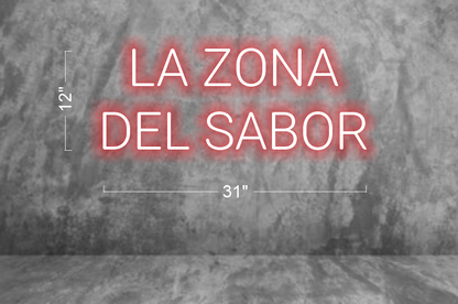 LA ZONA DEL SABOR | LED Neon Sign