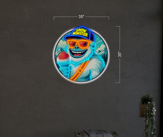 SNOW MONSTER | LED Neon Sign