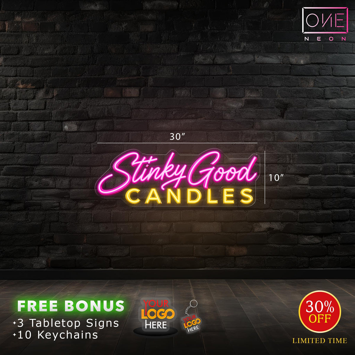 Stinky Good Candles | LED Neon Sign