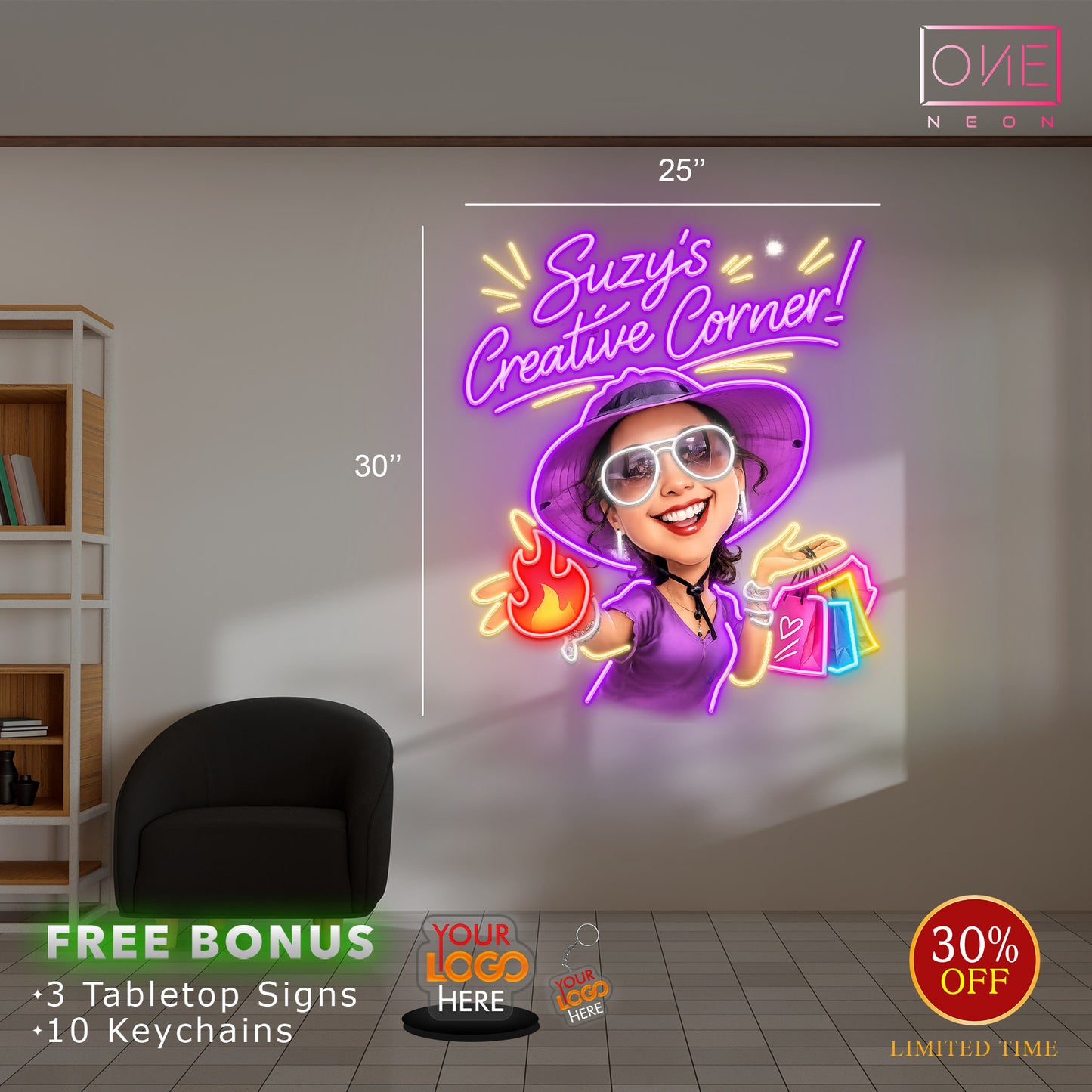 Suzy's Creative Corner | LED Neon Sign (OUTDOOR)