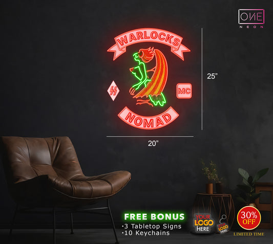 WARLOCKS NOMAD| LED Neon Sign