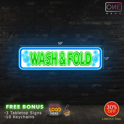 WASH & DRY | LED Neon Sign (4 signs)