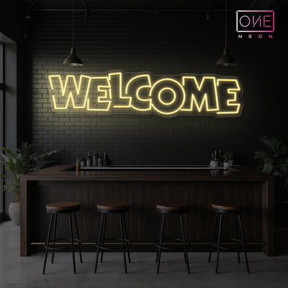 Welcome LED Neon Sign