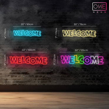 Welcome LED Neon Sign