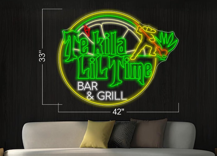 Te kila Lil Time  Bar & Grill | LED Neon Sign