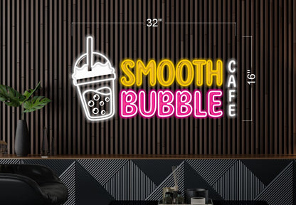 MO Platters+ Smooth Bubble ( 4 signs) | LED Neon Sign