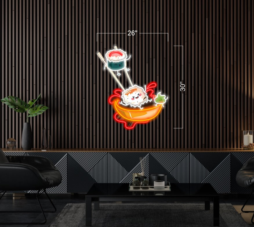Sushi logo ( 3 signs) | Led Neon Sign