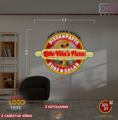 We Love Pizza (4 signs)| LED Neon Sign (INDOOR)