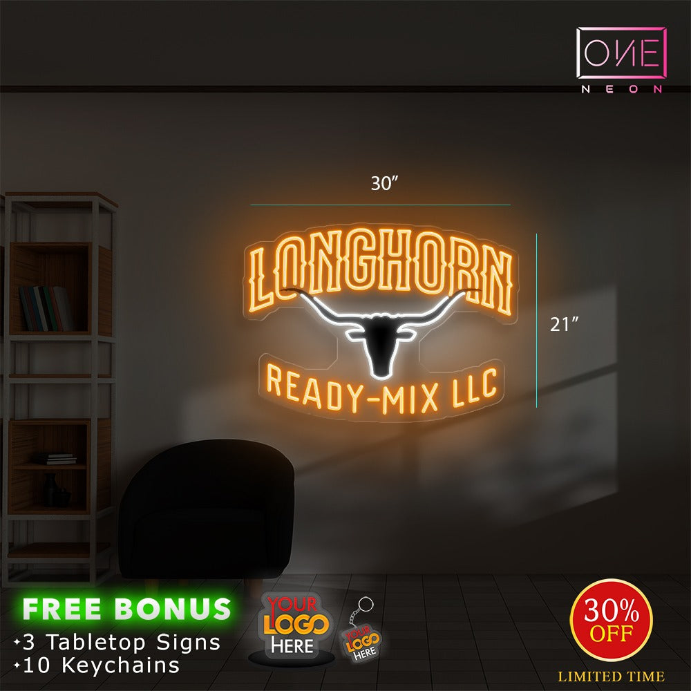 Longhorn ready-mix LLC | Led Neon Sign