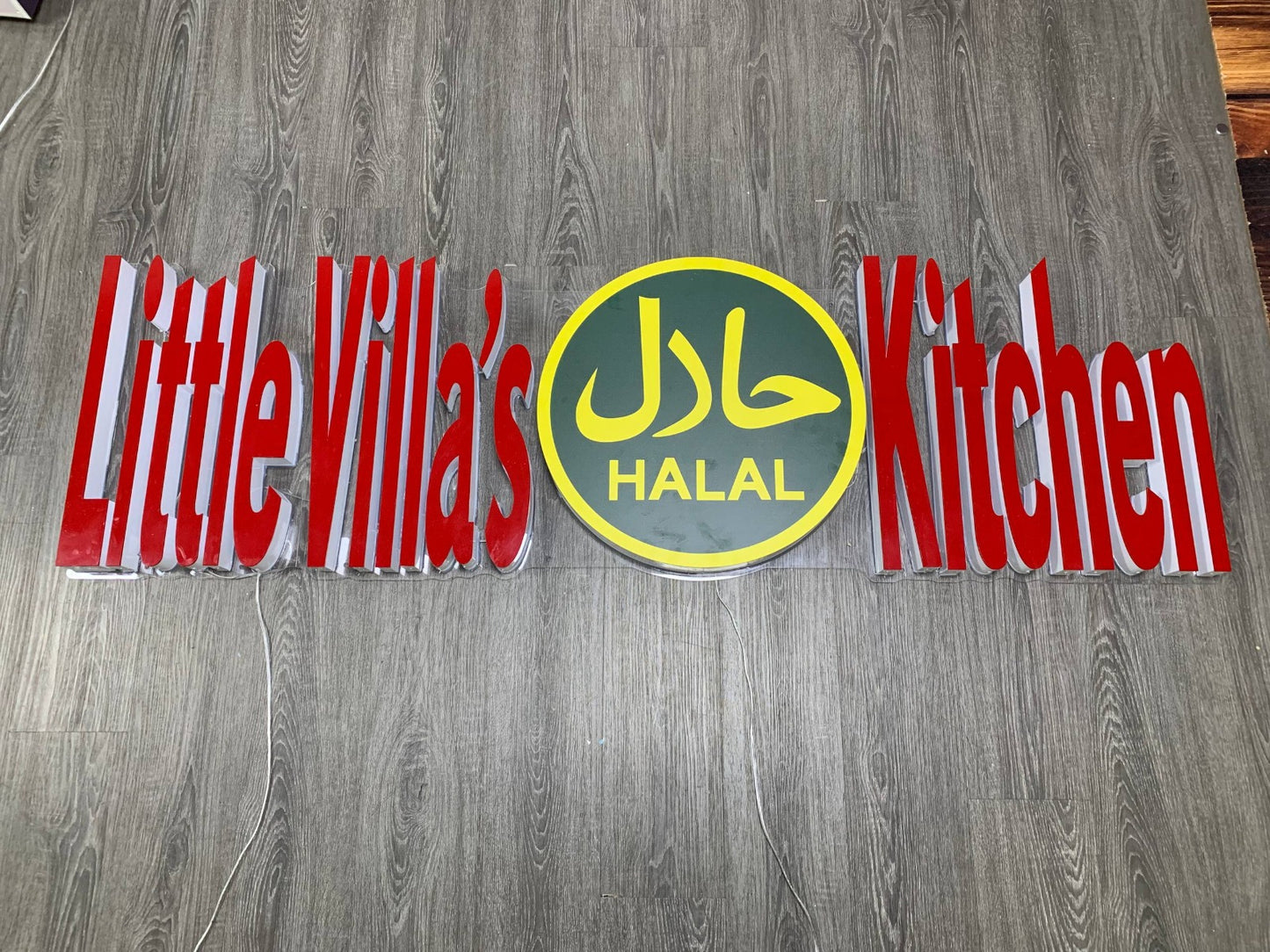 Little Villa's Kitchen + OPEN| LED Neon Sign + Box Sign