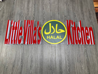 Little Villa's Kitchen + OPEN| LED Neon Sign + Box Sign
