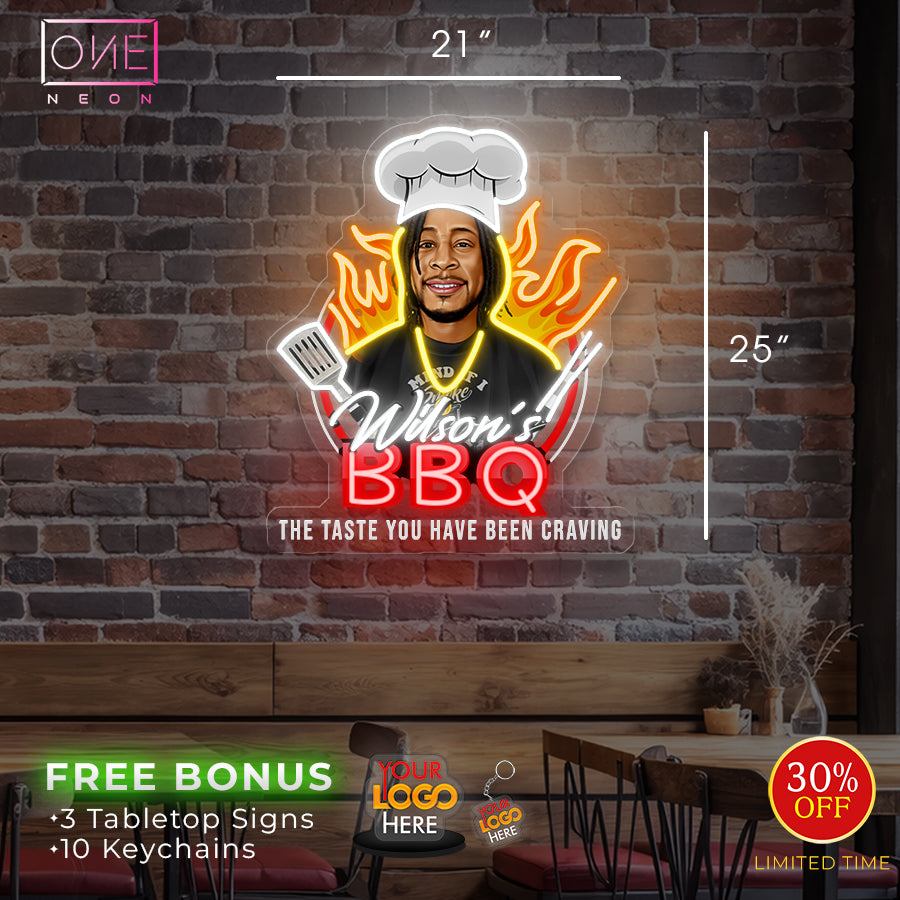 Wilson's BBQ| LED Neon Sign