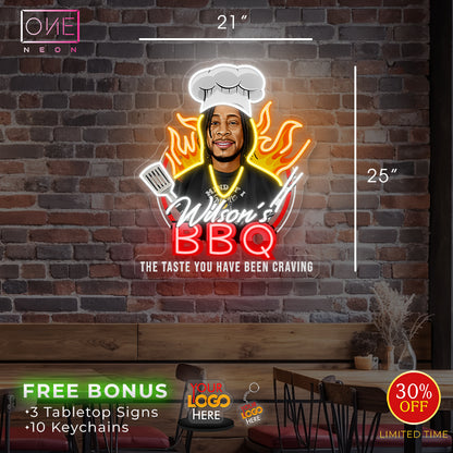 Wilson's BBQ| LED Neon Sign