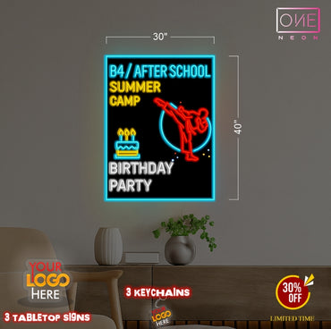 B4 After School + TAEKWONDO | Led Neon Sign (2 signs)