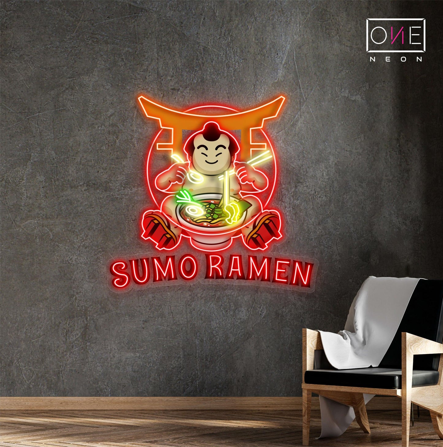 Sumo Ramen Artwork Led Neon Sign