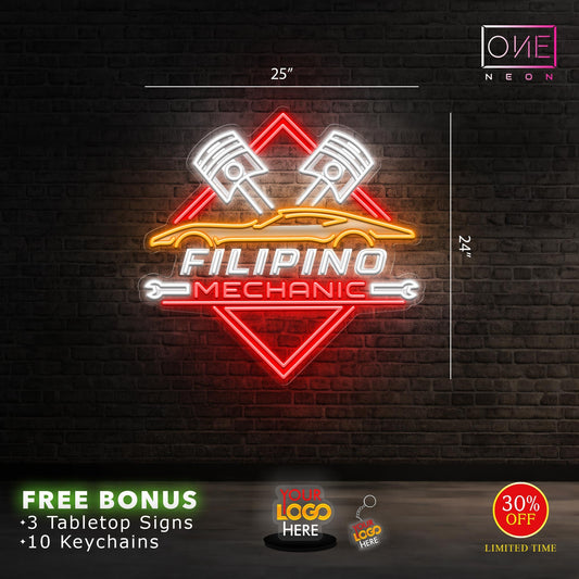 Filipino mechanic | Led Neon Sign