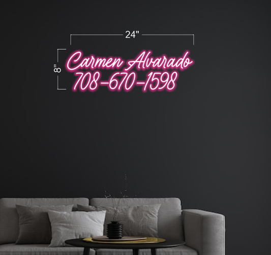 Carmen Alvarado | Led Neon Sign