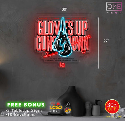 GLOVES UP| LED Neon Sign