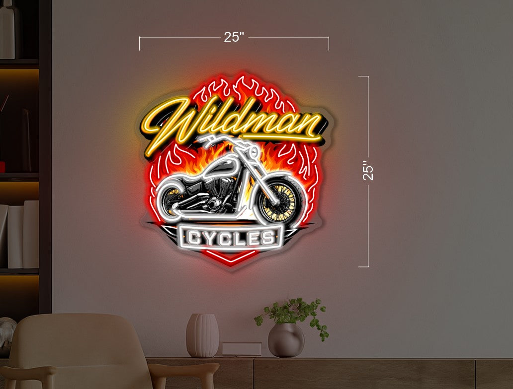 Wildman cycles + Coles concrete | LED Neon Sign (2 signs)