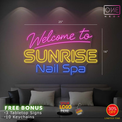SUNRISE NAIL SPA| LED Neon Sign