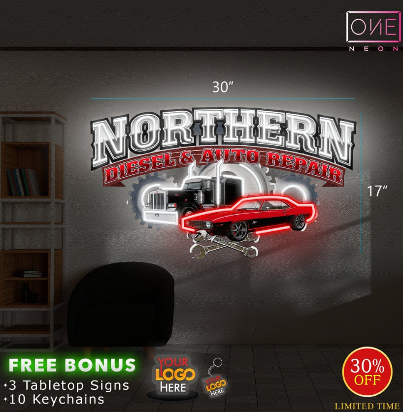 Northern diesel & auto repair | Led Neon Sign