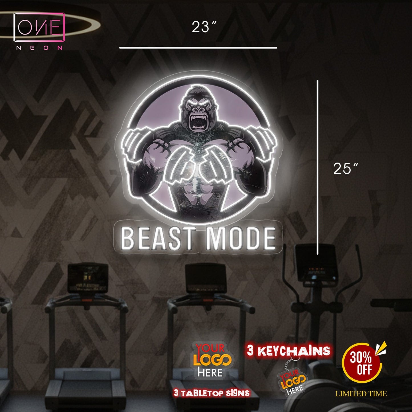 BEAST MODE + GORILA MODE | LED Neon Sign (2 signs)