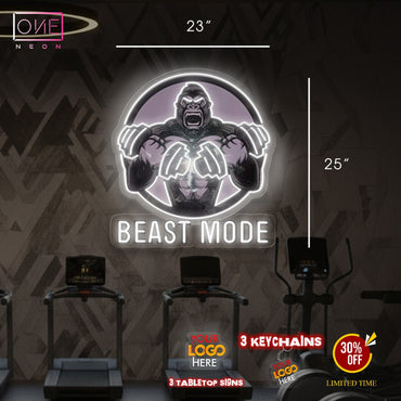BEAST MODE + GORILA MODE | LED Neon Sign (2 signs)