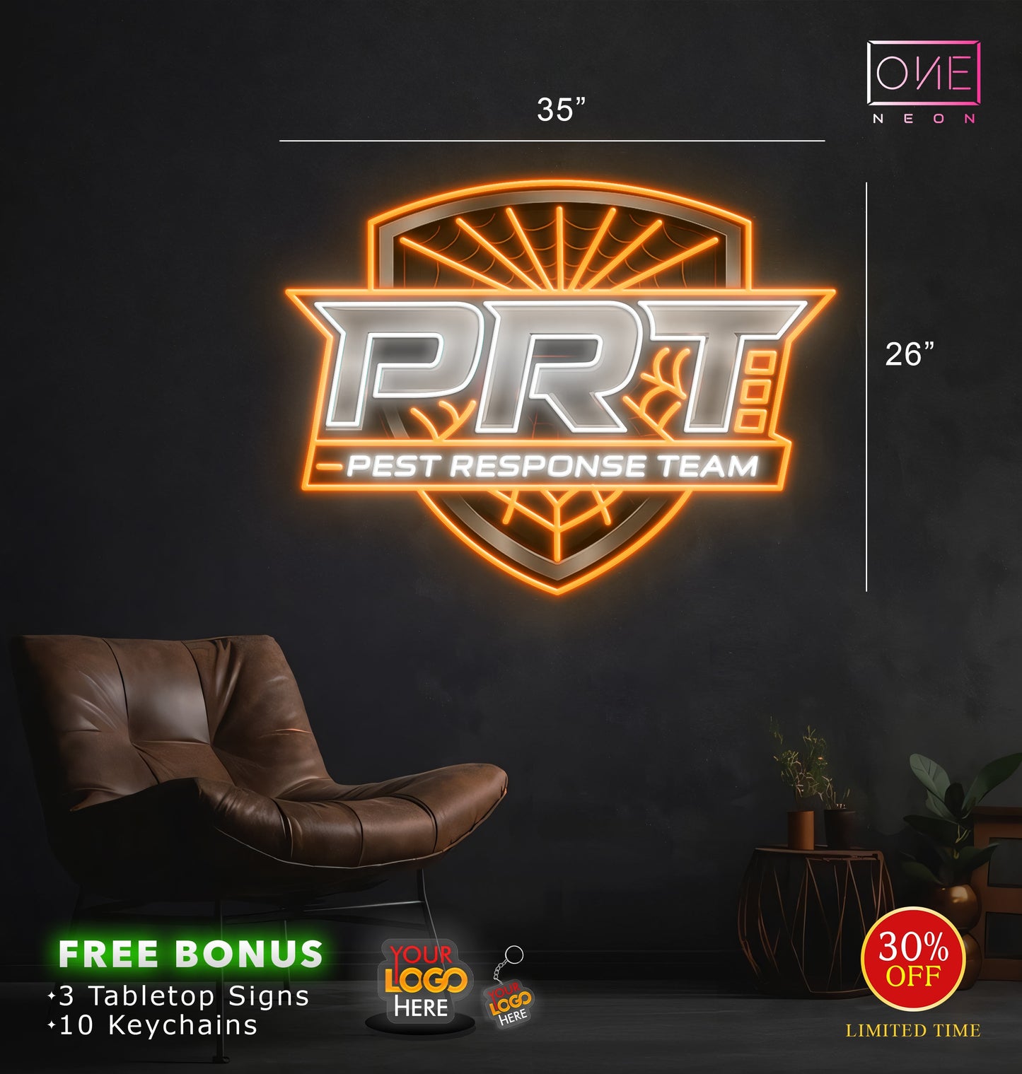 PRT PEST RESPONSE TEAM | Led Neon Sign