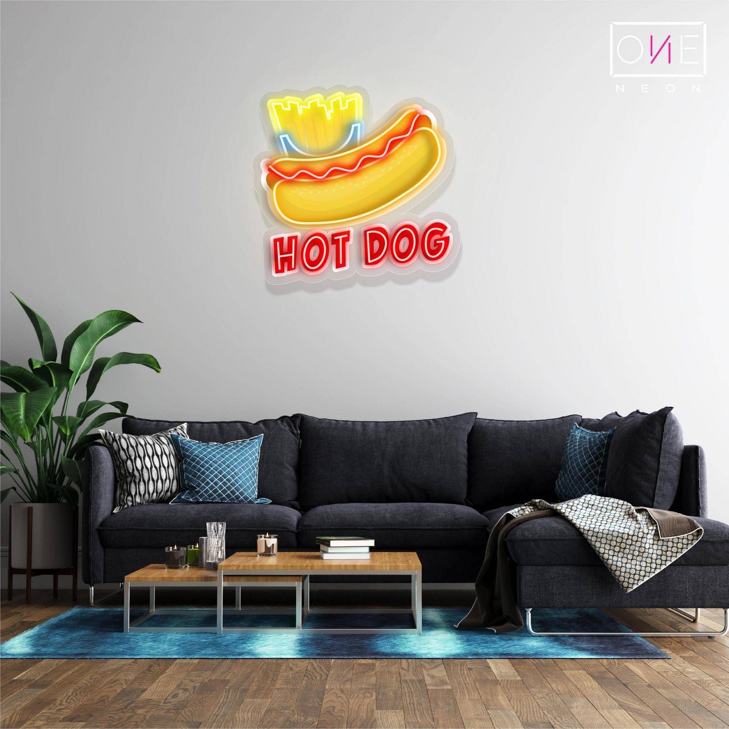 Hot Dog Artwork Led Neon Sign