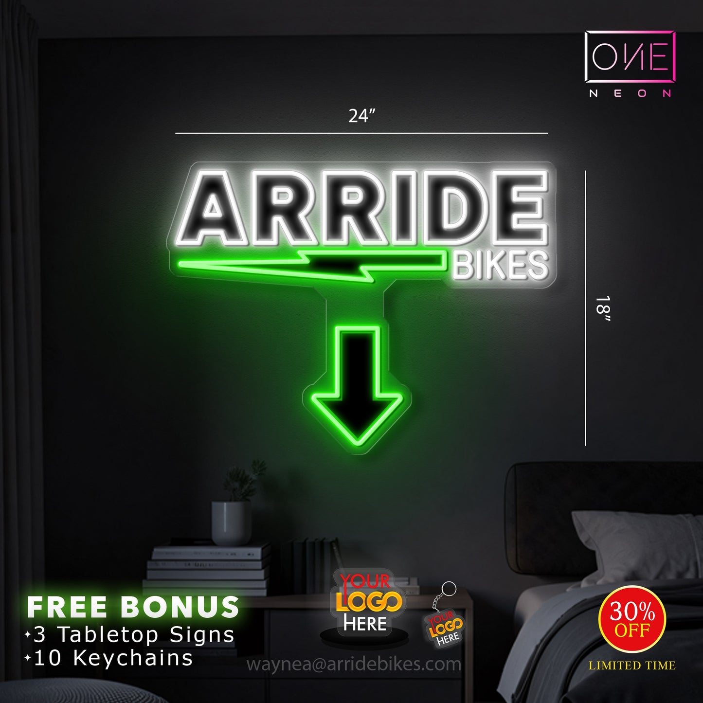 ARRIDE BIKES | 2 Led Neon Signs