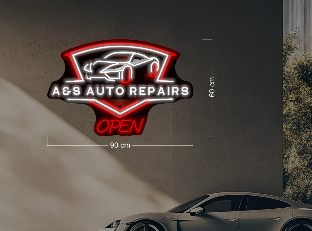 AES AUTO REPAIRS| LED Neon Sign