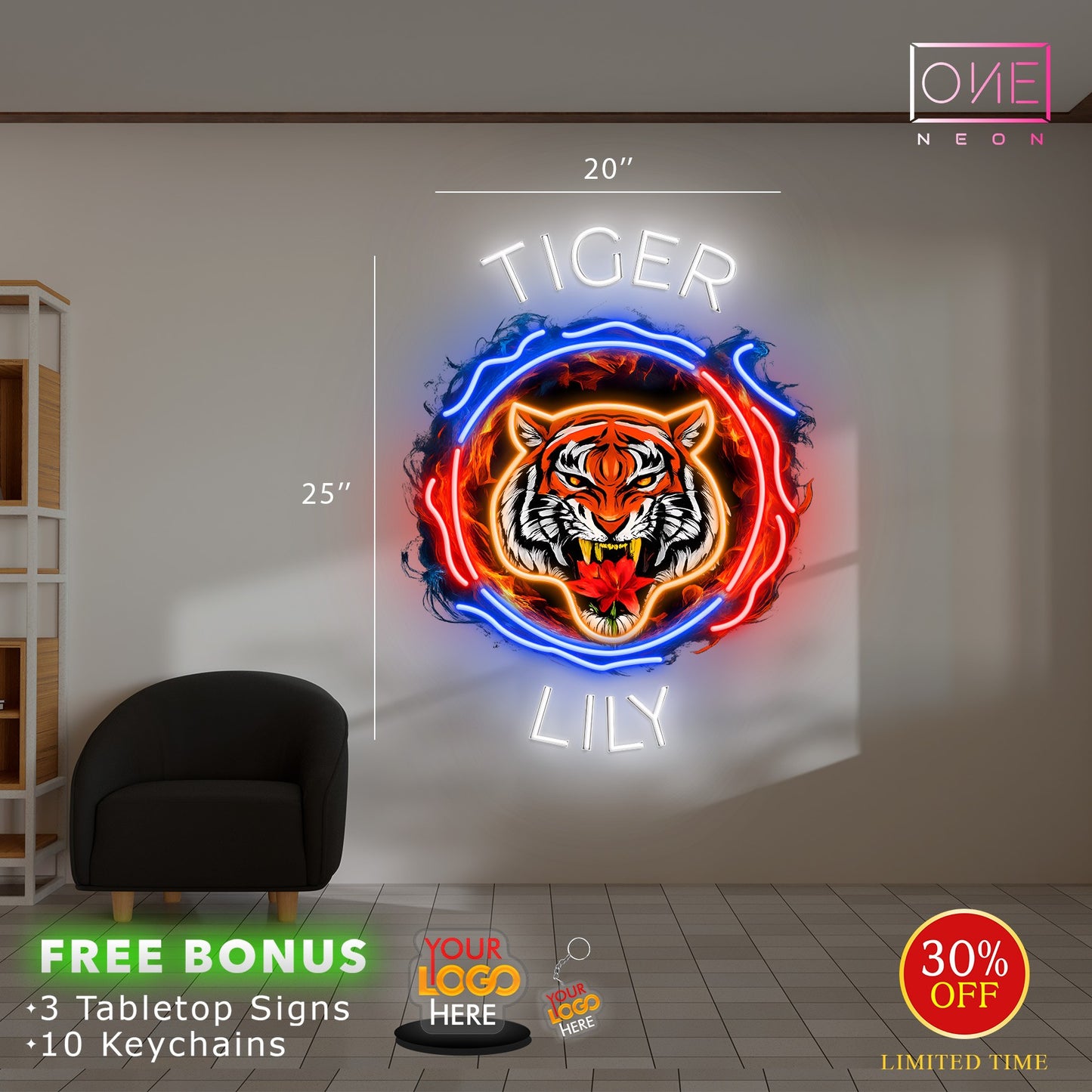tiger lily | Led Neon Sign