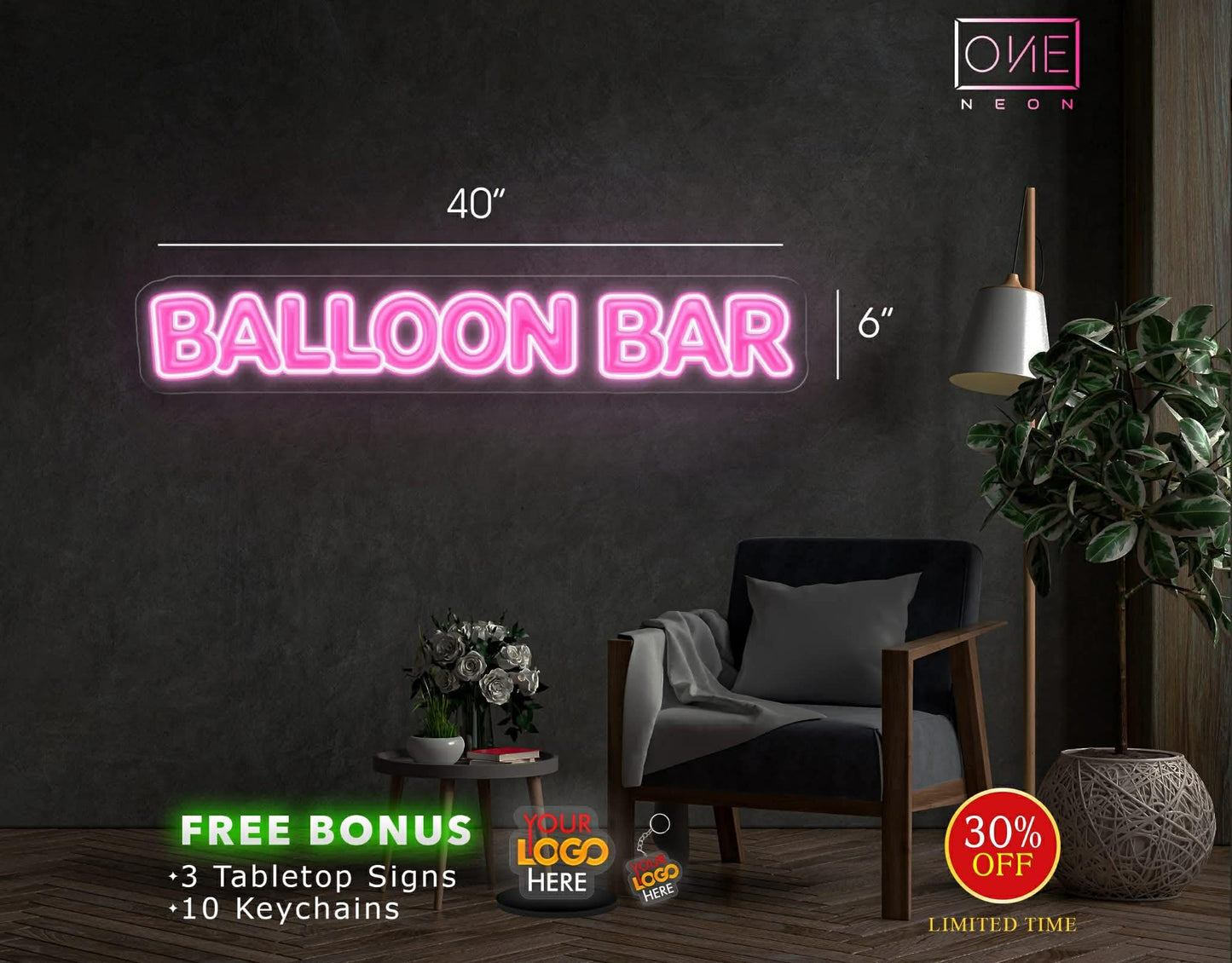 Balloon Bar | Led Neon Sign