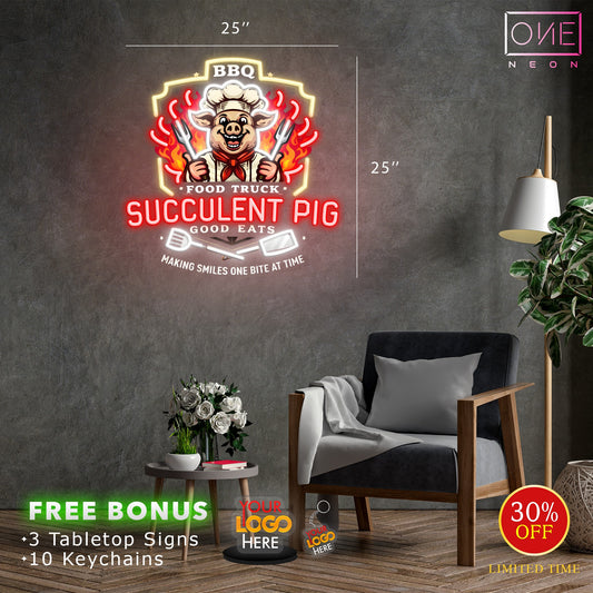 Succulent Pig | Led Neon Sign