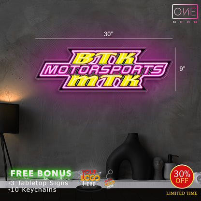 BTK Motorsports MTK | Led Neon Sign (INDOOR)