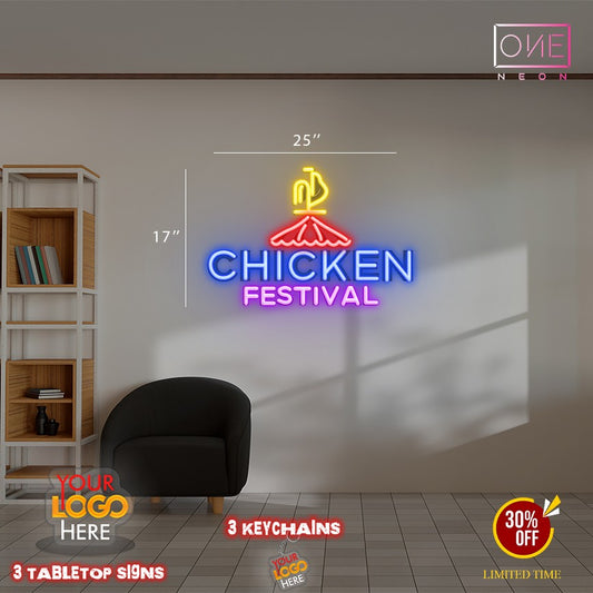 Chicken Festival | Led Neon Sign