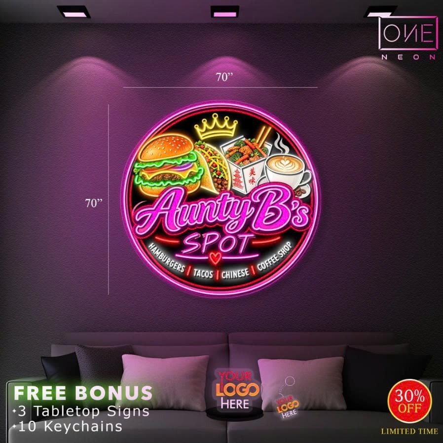 High Haven and Auntie B’s Spot | LED Neon Sign (waterproof)