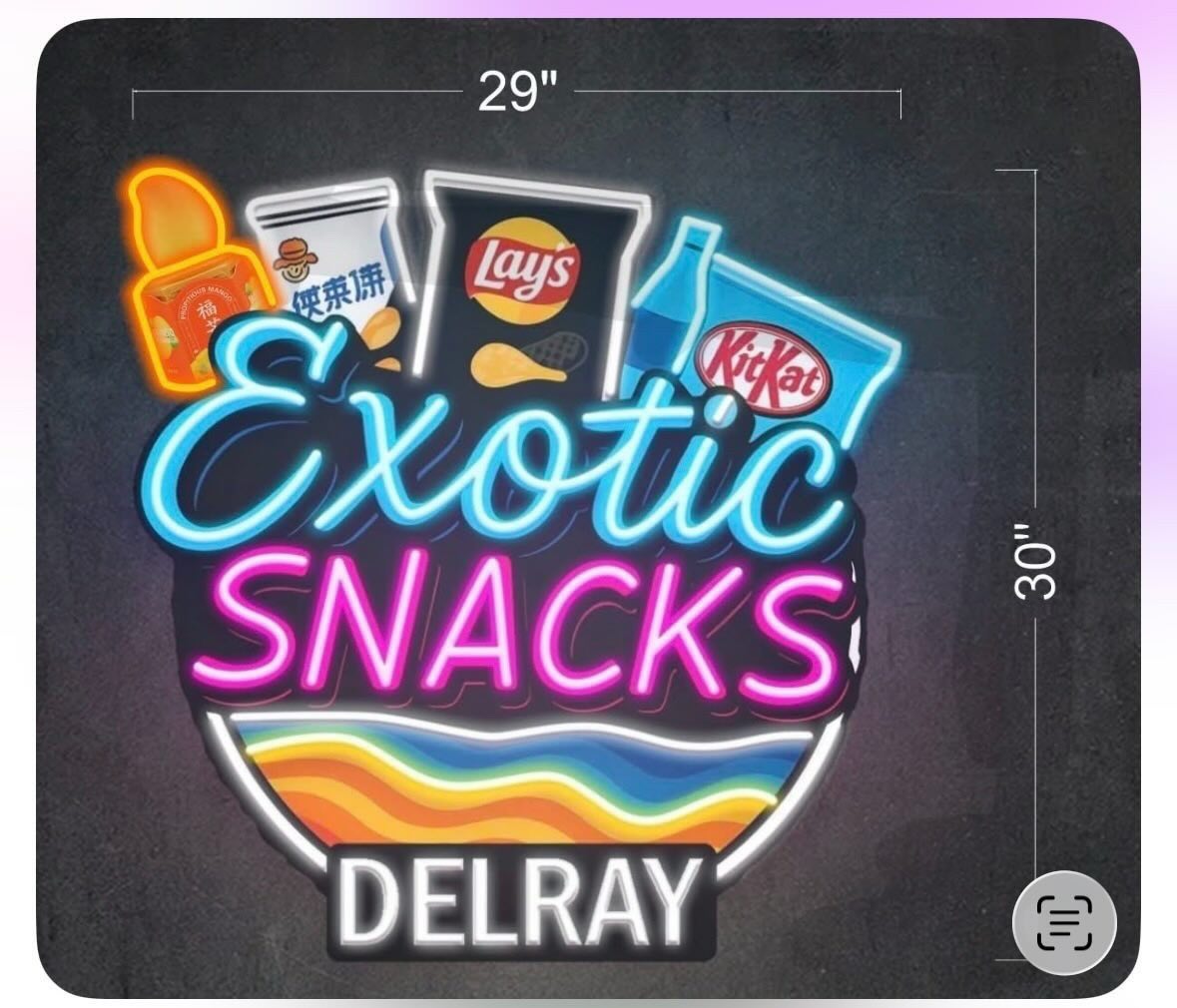 LOTTERY FLORIDA & EXOTIC SNACKS & CHECK CASHING CAMBIO DE CHEQUES | Led Neon Sign ( 4signs)
