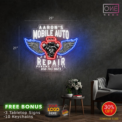 Aaron's mobile auto| Led Neon Sign